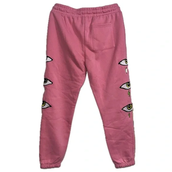 Forever 21 Mens Pink Embroidered Sweatpants, Size L - Picture 13 of 13